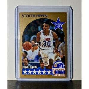Scottie Pippen 1990 NBA Hoops NBA #9 Card Chicago Bulls